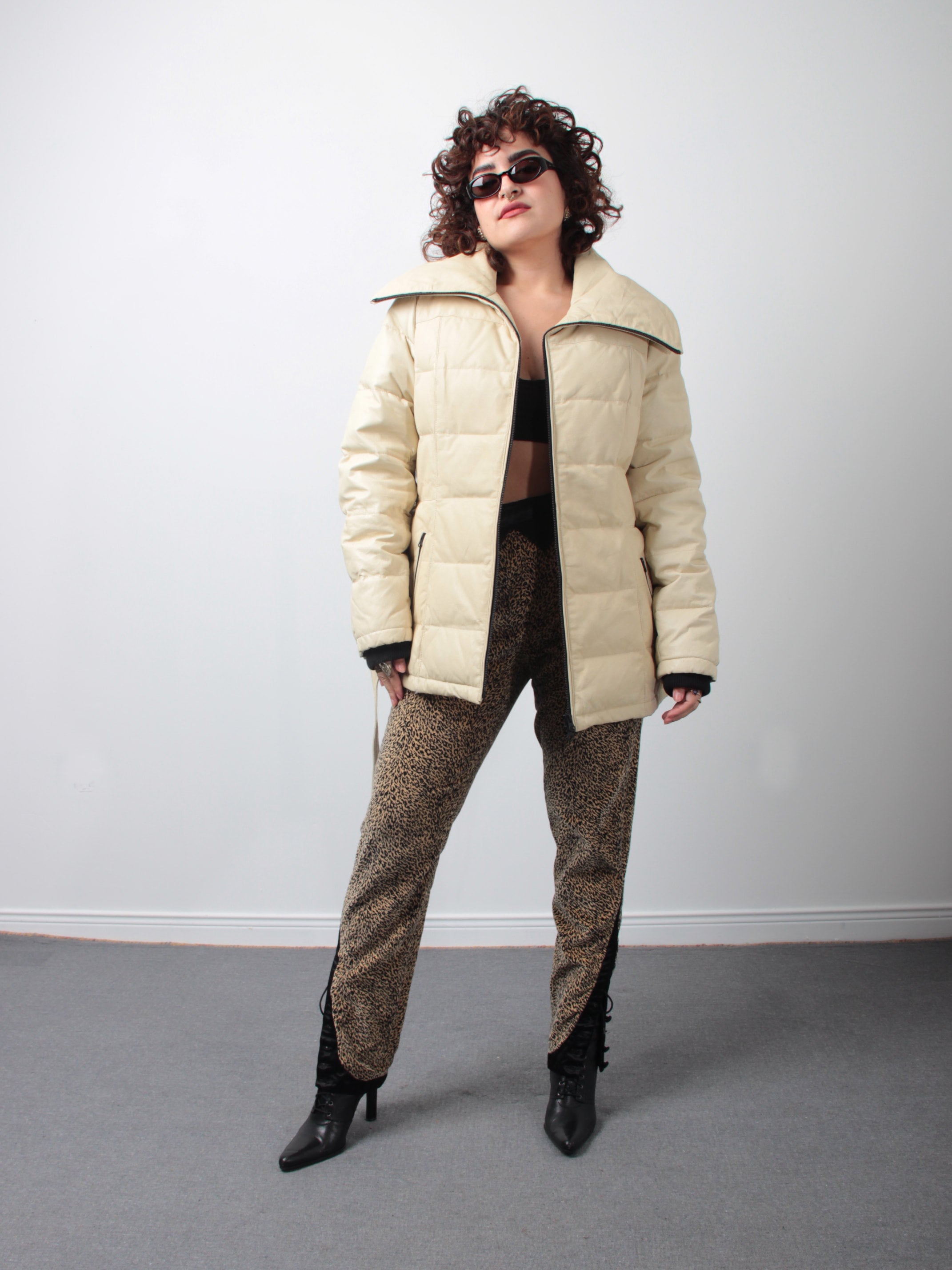 Danier white leather jacket shop